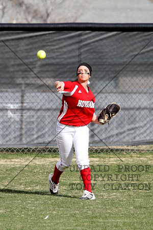 Natalie Baltas Throwing From Center Field