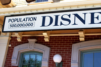 Disneyland Population Sign