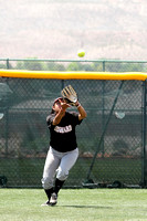 Micherie Koria Catching A Fly Ball In Center Field