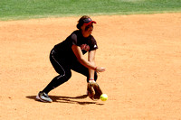 Olive Naotala Fielding A Ground Ball At Shortstop