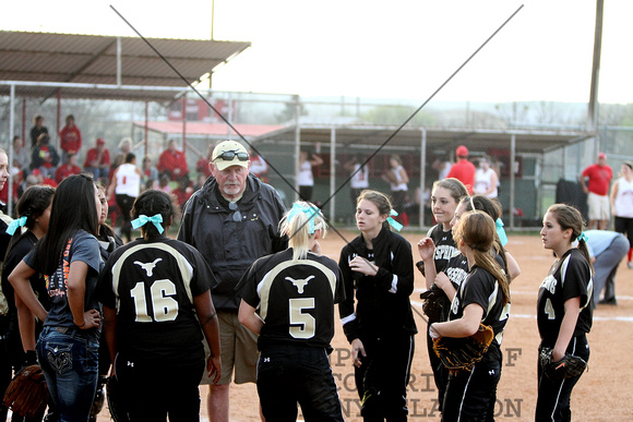 Coach John Sparks Talking To His Team Before Batting