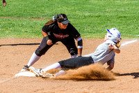Howard College Third Baseman Tagging The Runner Out