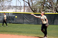 Makenzie Roberts Tossing The Ball To Second