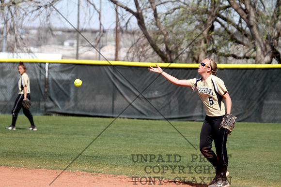 Makenzie Roberts Tossing The Ball To Second