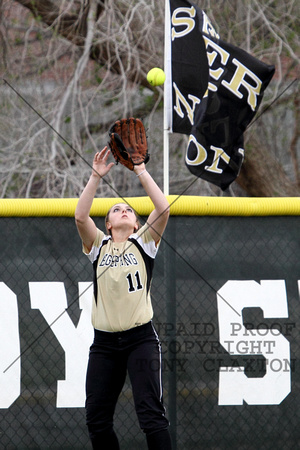 Haley Dimidjian Catching The Ball In Deep Center Field