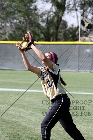 Lizzie Fleeson Catching A Pop Fly At Second