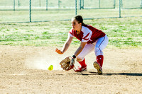 Annie Chandler Fielding At Shortstop