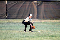 Jack Everett Fielding A Grounder In Left Field