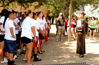 Dr. Sparks Talking To The Softball Team Before They Leave For Regionals