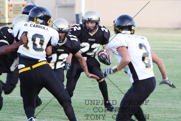 Jake Running With The Ball With Austin Blocking
