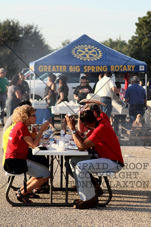 The Greater Big Spring Rotary Club Selling Food