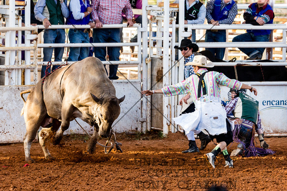Bull Fighters Reese Mitchell And Richard Wayne Ratley Get Betwee