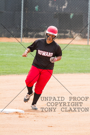 Elizabeth Torres Running To Second With A Home Run