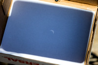 Solar Eclipse Using Pinhole In Foil On Printer Paper