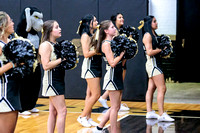 BSHS Cheer at the Brownfield Volleyball Game, 8/22/2023
