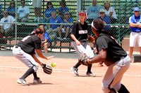 Megan Granado Fielding A Ground Ball In Front Of The Pitcher's Circle