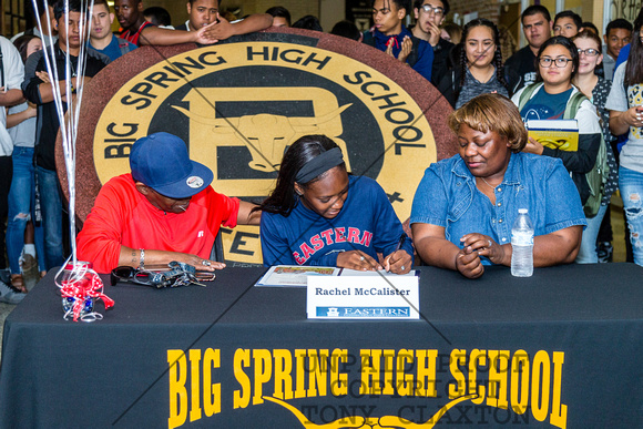 Rachel McCalister Signing Letter Of Intent