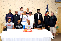 Calvin Godfrey, Leon Cooper, Shavon Coleman and Damion McGee signing NCAA Letters of Intent, 5/8/2012