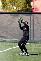 Andrea Gutierrez With A Catch In Left Field