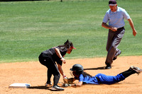 Faith Koria Tagging A Runner Out At Second