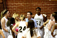 Coach Mike Warren Talking To His Team During A Time Out