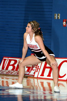 Cheerleader Stretching At Halftime