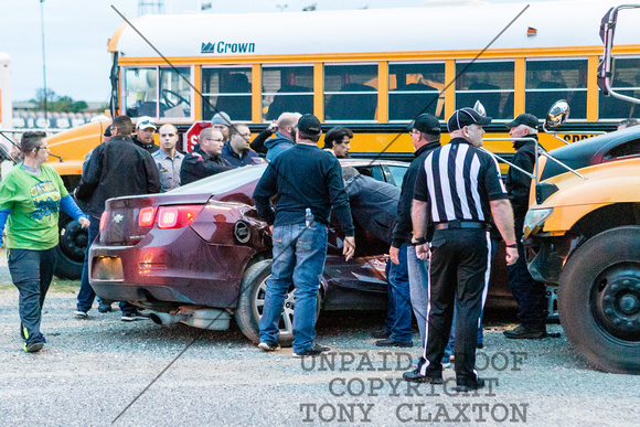 Car Crash At BSHS-Snyder Football Game