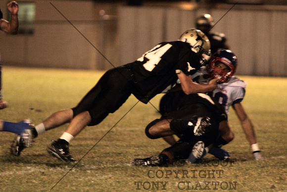 Justin And Lukas Tackling The Ball Carrier