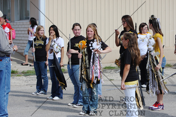 BSHS Band Flute Section Lined Up