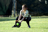 Ayanna Fielding A Ground Ball In Left Field