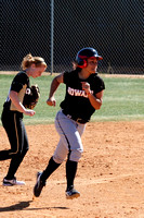Olive Naotala Running To Third With A Home Run