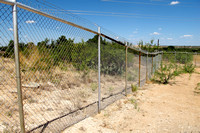 North Fence Behind Storage Containers, 7 Poles From North East Corner