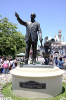 Statue Of Walt Disney and Mickey Mouse