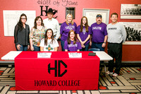 Sarah Stinnett And Bailey Wipff Pose With Family And Coaches After Signing Letters Of Intent
