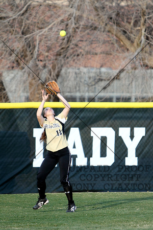 Haley Catching A Pop Fly In Center Field