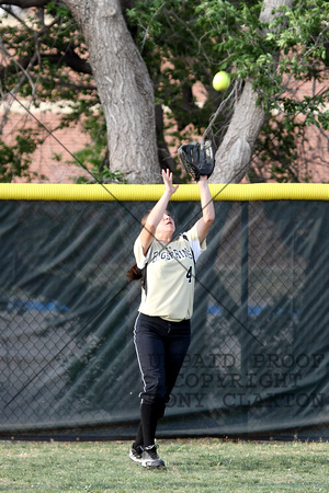 Ayanna Catching A Fly Ball In Left Field