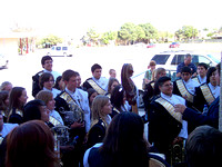 Group Waiting Outside For Sight Reading