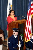 Natalie Bose Leading The Pledge Of Allegiance