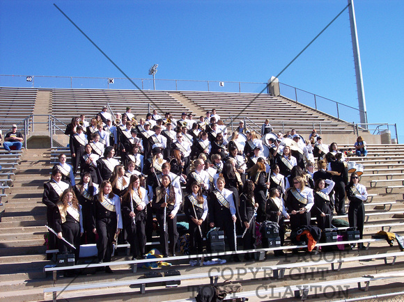 Band In Stands For Playoff Game At Lowry Field