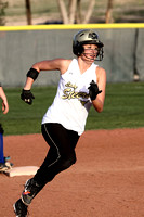 Linzee Running To Third With An Inside The Park Home Run