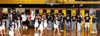 Cheerleaders and Football Team On Floor During Canyon Playoff Pep Rally