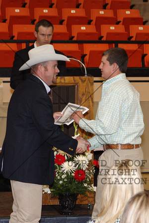 Unknown Livestock Judging Team Member Getting His Certificate From Cash Berry