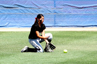 Andrea Gutierrez Fielding A Grounder In Center Field