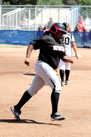 Jazzmin Arrant Running To Third With A Home Run