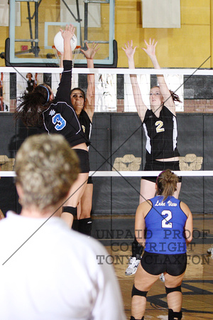 Halee Blocking With Macy Helping
