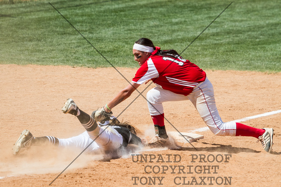 Corrina Liscano Tagging The Runner Out At Third