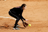 Sandra Serna Fielding A Ground Ball At The Pitcher's Mound