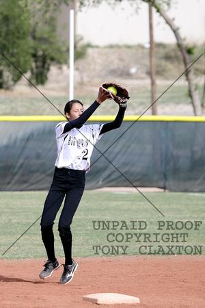 Mariah Sarmiento Catching At Second