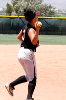 Olive Naotala Throwing To First For An Out