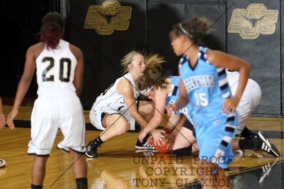 Logan Trying To Grab A Loose Ball
